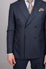 Navy Double Breasted Suit