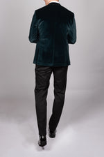 Green Velvet Tux Three Piece Suit