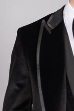 Black Velvet Tux Three Piece Suit