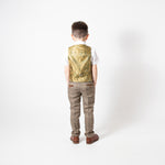 Ted - Childrens Tan Tweed Check Three Piece Suit