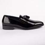 Black Patent Leather Tassel Loafer