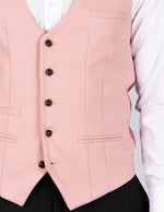 Kelvin - Pink Single Breasted Waistcoat