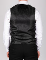 Kelvin - Black Double Breasted Waistcoat