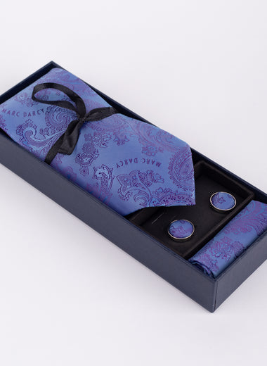 Paisley - Lilac Tie & Pocket Square Set