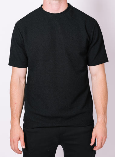 Black Textured T-Shirt