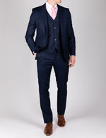 Navy Milano Couture Three Piece Suit