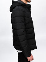 Black Hooded Padded Jacket