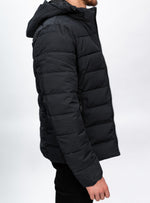 Black Hooded Padded Jacket