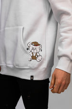 White George V Teddy Hoodie