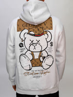 White George V Teddy Hoodie