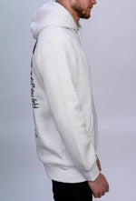 White Graffiti Teddy Hoodie