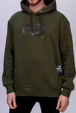 Khaki Graffiti Teddy Hoodie