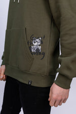 Khaki Graffiti Teddy Hoodie