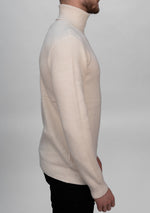White Knitted Roll Neck
