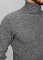 Light Grey Knitted Roll Neck