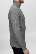 Light Grey Knitted Roll Neck