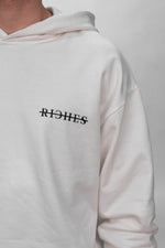 White Crossed Out Riches Hoodie