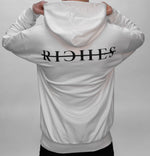 White Crossed Out Riches Hoodie