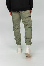 Light Green Stretch Cuffed Cargos