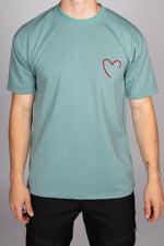 Embroidered Love Heart T-Shirt