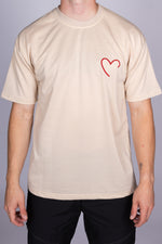 Embroidered Love Heart T-Shirt