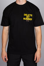 Delete My Number Print T-Shirt