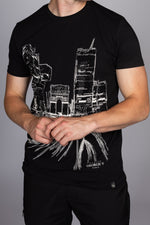 George V Diamante Paris Skyline T-Shirt