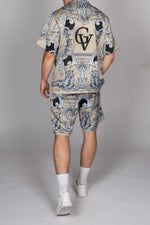 George V Baroque Pattern Shirt & Short Set