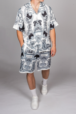 George V Baroque Pattern Shirt & Short Set