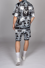 George V Baroque Pattern Shirt & Short Set