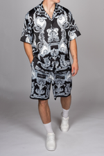 George V Baroque Pattern Shirt & Short Set