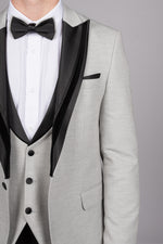 Light Grey Peak Lapel Tux