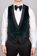 Green Velvet Tux Three Piece Suit