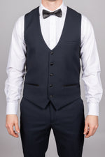 Dalton - Navy Diamond Waistcoat