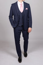 Bromley - Navy Check Blazer