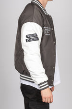 West Coast Varsity Bomber Jacket in Grey