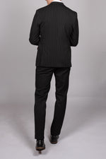 Rocco - Black Pinstripe Double Breasted Blazer