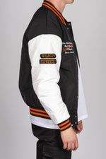 West Coast Varsity Bomber Jacket in Black