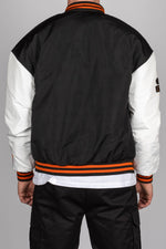 West Coast Varsity Bomber Jacket in Black