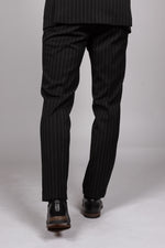 Rocco - Black Pinstripe Trousers