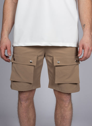 Drawstring Cargo Pocket Shorts