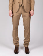 Beige Milano Couture Three Piece Suit