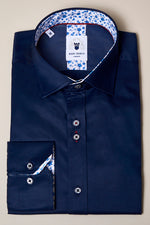 Alfie - Navy Long Sleeve Shirt