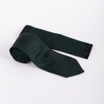 Textured Tie & Pocket Square Set in Dark Green