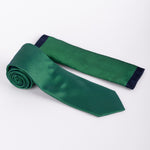 Textured Tie & Pocket Square Set in Green