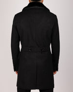 Double Breasted Overcoat with Removeable Fur Collar