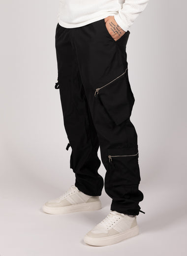 Utility Cargo Joggers Black