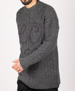 LOVE Cable Knit Sweater Anthracite Grey