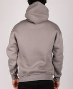 Embroidered Brocken Heart Hoodie Grey