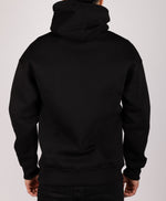 Embroidered Brocken Heart Hoodie Black